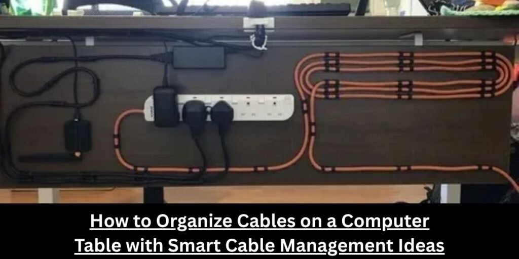 How to Organize Cables on a Computer Table with Smart Cable Management Ideas
